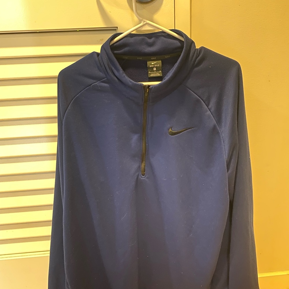 Men’s Nike 1/4 zip blue jacket size XL